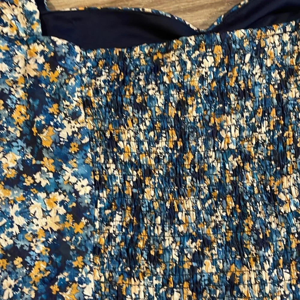 NWOT NSR Cami Sweetheart Neck Puff Sleeve Floral Print Mini Dress - Picture 9 of 10
